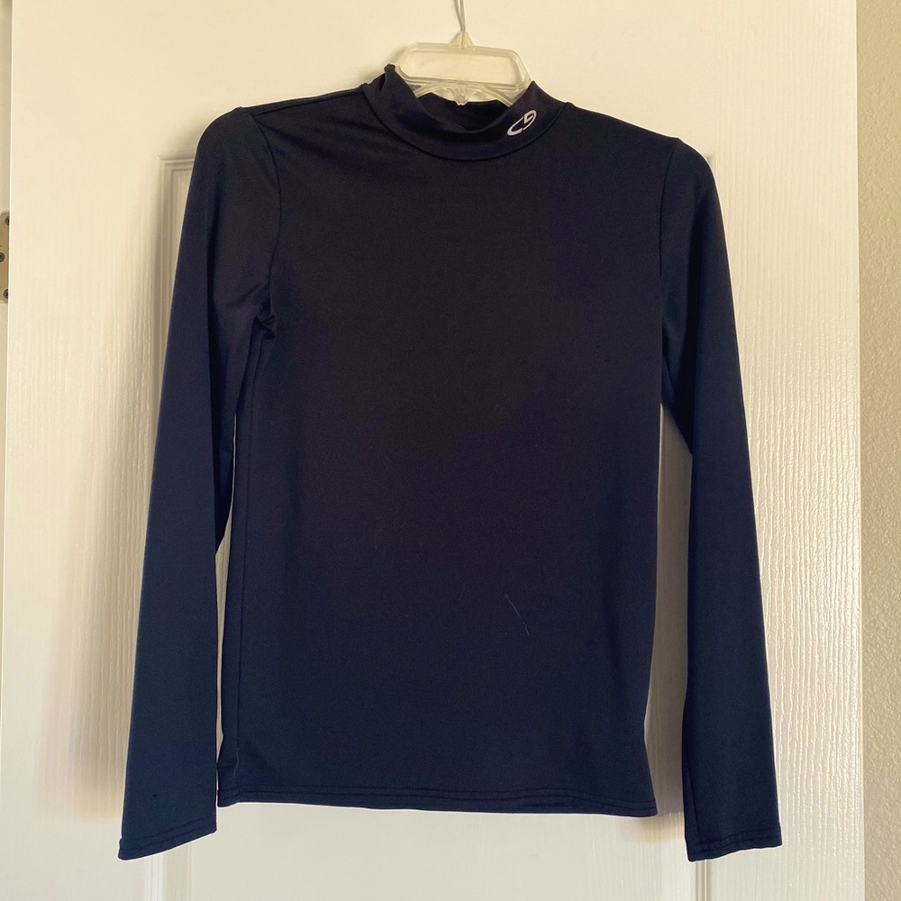 Champion Long Sleeve Boys Mock Neck DryFit Shirt